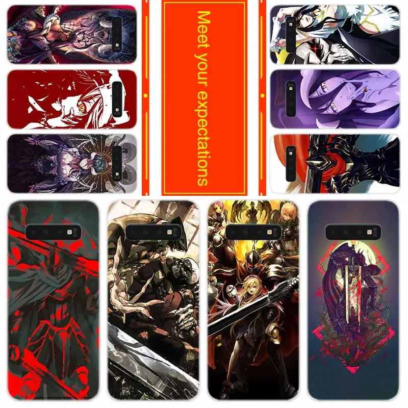 

Soft Case for Samsung Note 20 10 9 8 TPU Silicone Cover Pack Note20plus Note10plus Bumper Bag Overlord II Albedo New Arrival