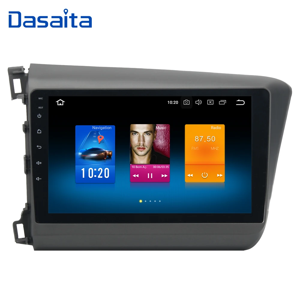 Автомобильный мультимедийный плеер на Android 10 0 для Honda Civic 2012 2013 2014 с 9-дюймовым
