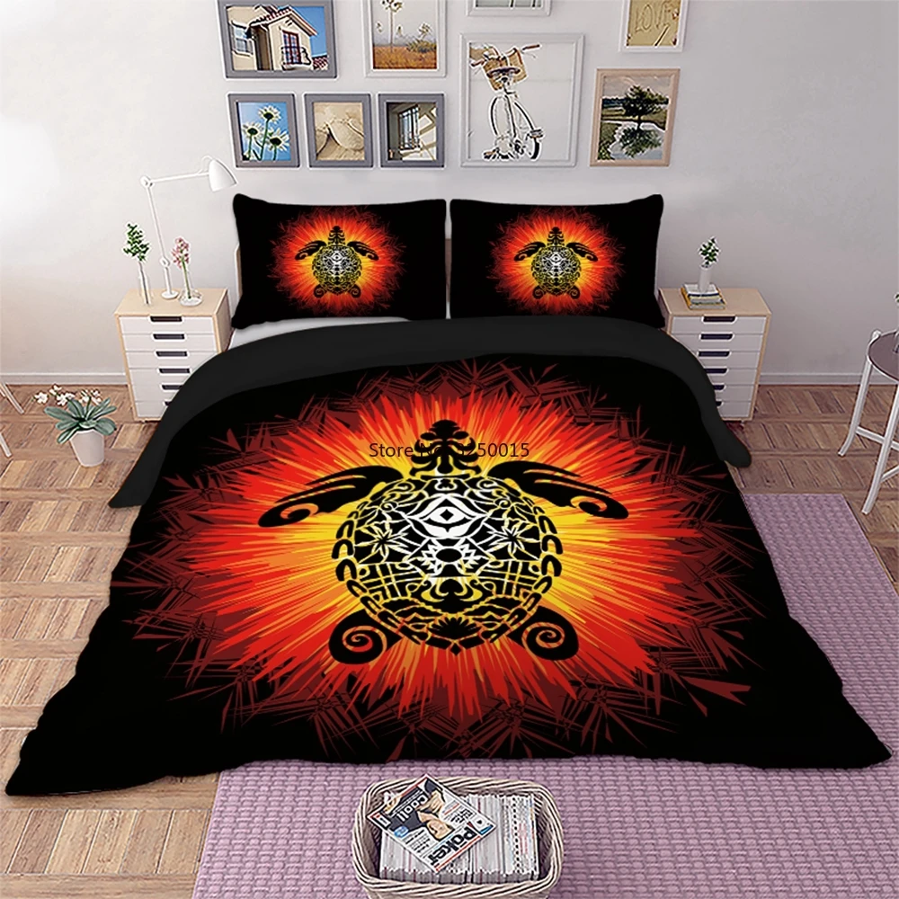 

Turtle Sea Duvet Cover Pillowcase Animal Bedding Set Double Single Twin Full Queen King Bedclothes Home Textiles