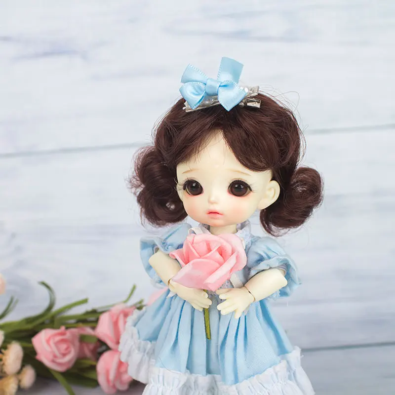 Новое поступление кукольный парик для 1/8 5-6 дюймов Bjd SD ob11 маленькие куклы модный стиль высокотемпературные волокна волосы куклы аксессуары