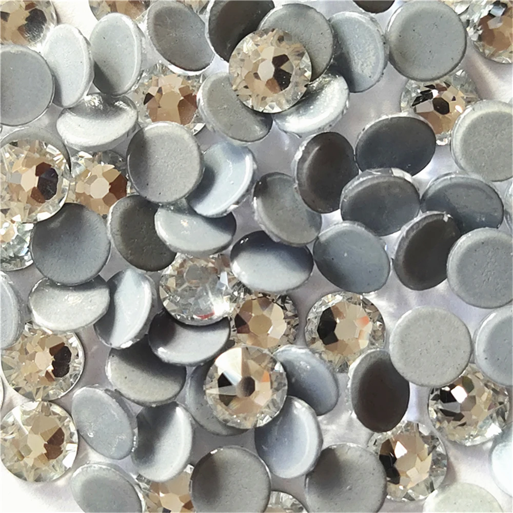 Новинка (8 больших + 8 маленьких) 16 граней АААА кристалл АВ стразы горячей фиксации