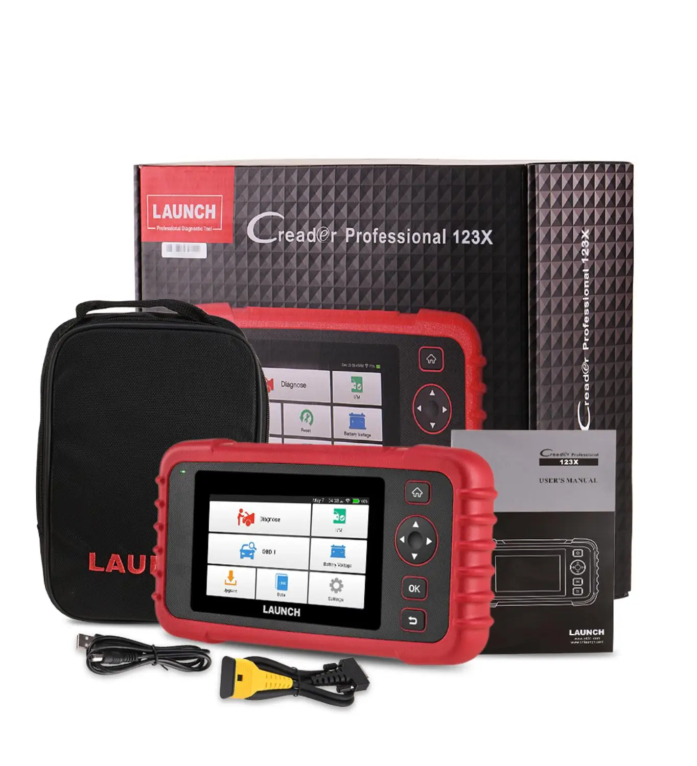 Сканер LAUNCH X431 CRP123X OBD2 автомобильный считыватель кодов для коробки передач