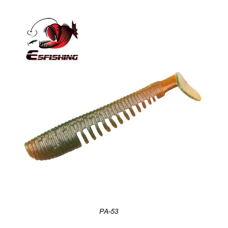 PA53 ESFISHING приманка для рыбалки Мягкая приманка FLK гольян 60 мм 100 мм Isca искусственная силиконовая приманка для подледной рыбалки - Цвет: PA53