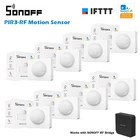 Интеллектуальный выключатель света SONOFF PIR3-RF 433 МГц движения Сенсор умная сцена с двойным режимом переключения оповещение работать с RF Bridge через eWeLink IFTTT