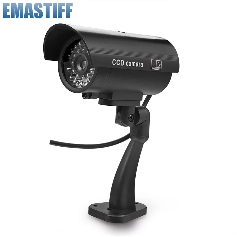 

Fake Dummy Smart Camera Bullet Waterproof Outdoor Indoor Security CCTV Surveillance Camera With Flashing Red LED Free Shipping