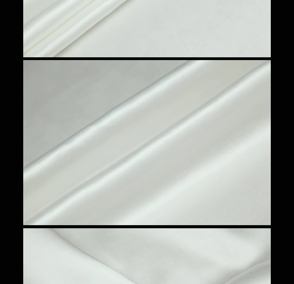 Импортная Белая Яркая шелковая атласная ткань драпировка платье рубашка | Дом и