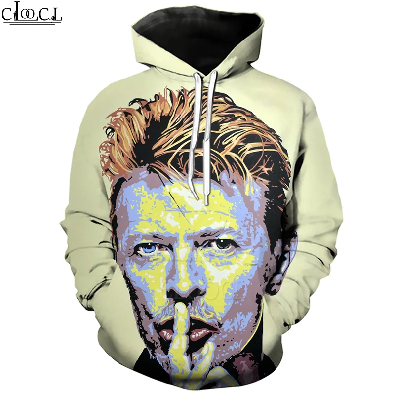 

HX Rock Popular Singer David Bowie Hoodie Men Women Autumn Hoody 3D Print Fashion Harajuku Casual Tracksuit Drop Shipping