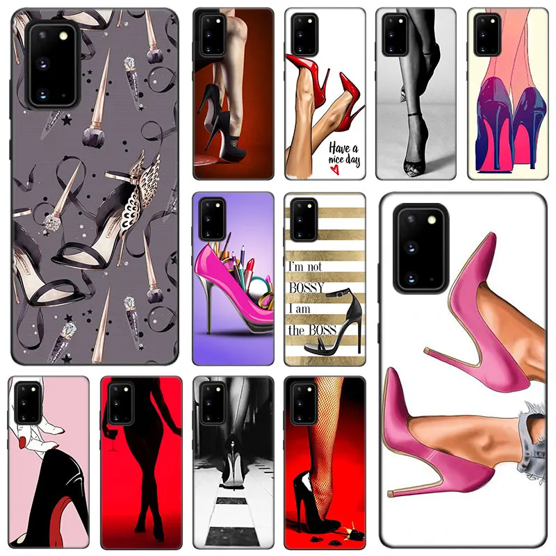 Силиконовый чехол для телефона с сексуальной девушкой на высоком каблуке Samsung