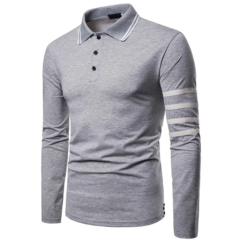 

Men Long Sleeve Polo Shirt Sport golf fashion Casual Shirts