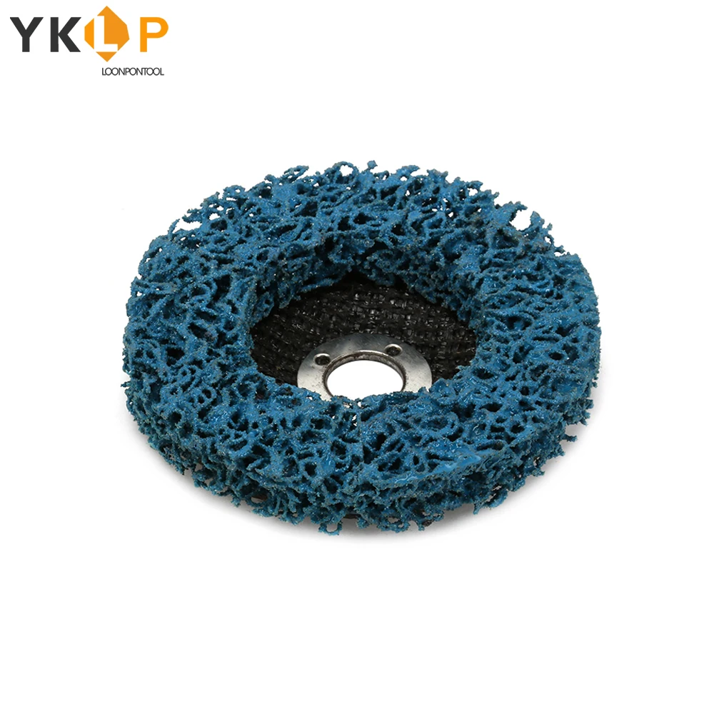 Полиуретановый полосный диск синий 100 мм полировальные диски металлический