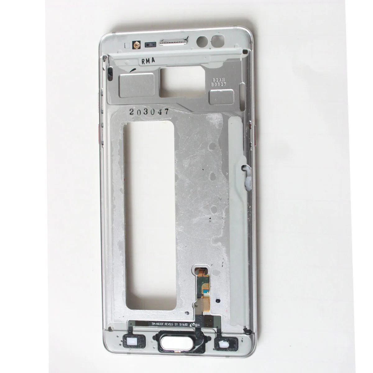 Средняя рамка корпуса рамки + кнопка отпечатка пальца для Samsung Galaxy Note 7 FE N930 N930F N935