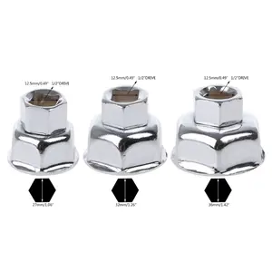 Инструмент для снятия масляного фильтра автомобиля, гаечный ключ с крышкой корпуса двигателя, 6 флейт, 273236 мм, 1 шт., 12 дюйма