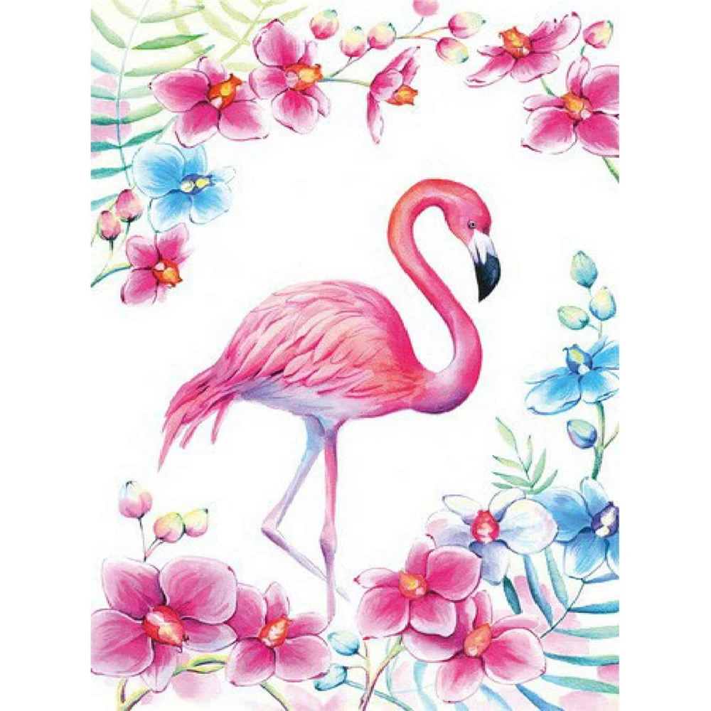 

Животное Птица Фламинго DIY 5D полная вышивка картина мозаика набор домашний Декор Рождественский подарок картина