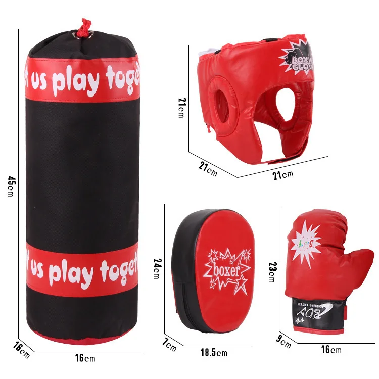

Children's Boxing Gloves Hand Target Punching Bag Set Kids Fitness Toys