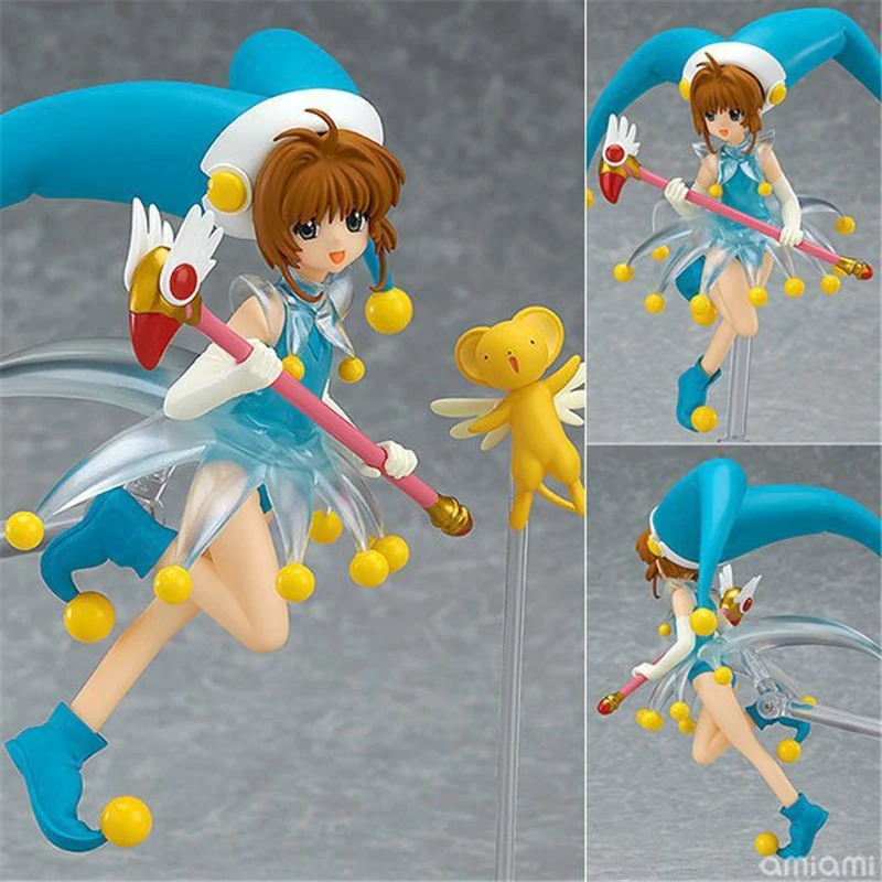 

Cute Anime Card Captor Sakura Kinomoto Sakura FigFIX 008 Battle Suit Ver. PVC Action Figure Collectible Model Kids Toys Doll