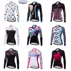 2020 г., велосипедная майка, зимняя, утепленная, флисовая, женская, велосипедная майка с длинным рукавом, велосипедная майка, красная гоночная рубашка