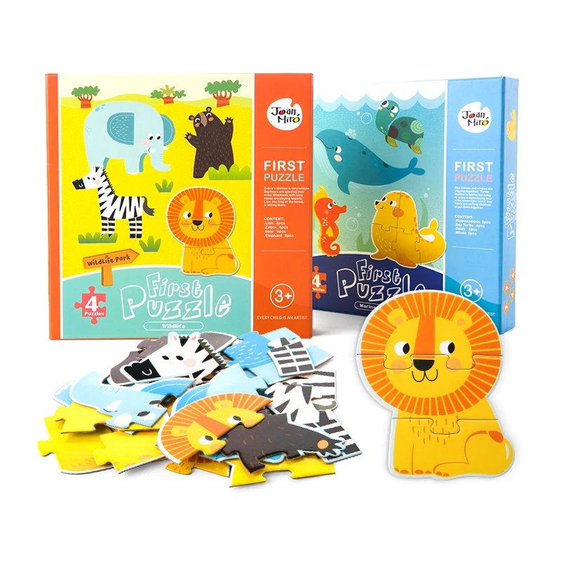 

Большой пазл для детей, Мультяшные животные, для раннего развития