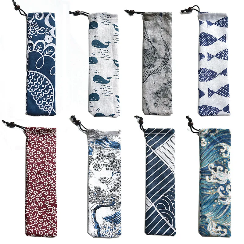 1 шт. портативная металлическая соломинка с карманами многоцветная многоразовая