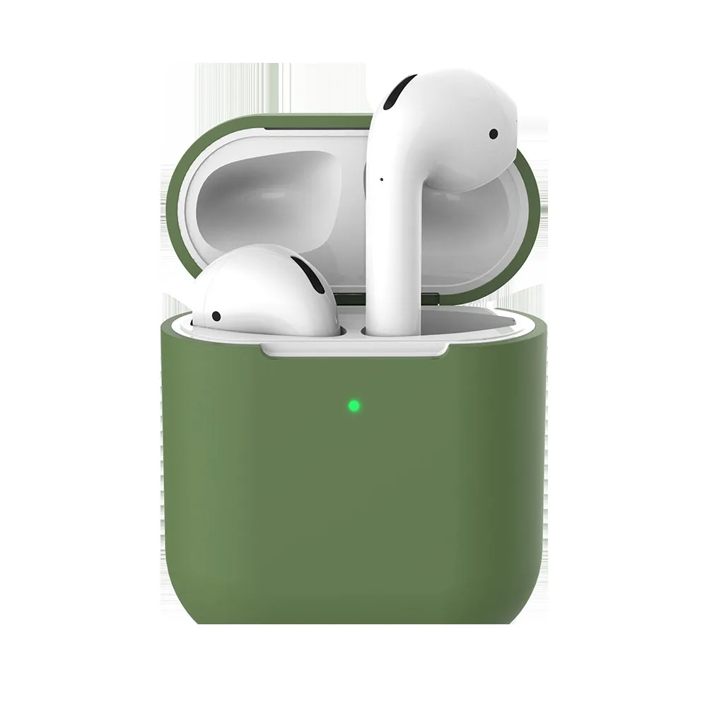 luTC2dai Чехол для наушников Apple AirPods 2 силиконовый чехол беспроводной Bluetooth наушники Air Pods Чехол защитный для AirPod Silm чехол - Цвет: luTC2dai