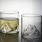 Стакан для виски es 3D, стеклянный материал с Горным дном, 200 мл, коктейльные чашки, стеклянные стаканы в японском стиле для баров, виски N02 21, Прямая поставка