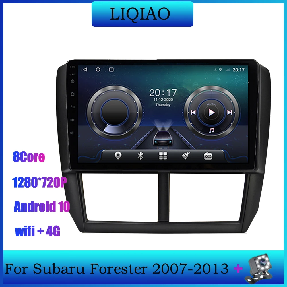 

Автомагнитола для Subaru Forester 3 SH WRX 2007-2013, 2 Din, 9 дюймов, GPS, мультимедийный плеер, автонавигация, головное устройство, 6 ГБ + 128 ГБ, Bluetooth BT