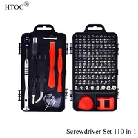 htoc 110 in 1 professional magnetic multi function repair tool kit compatible with cell phone watch pc laptop