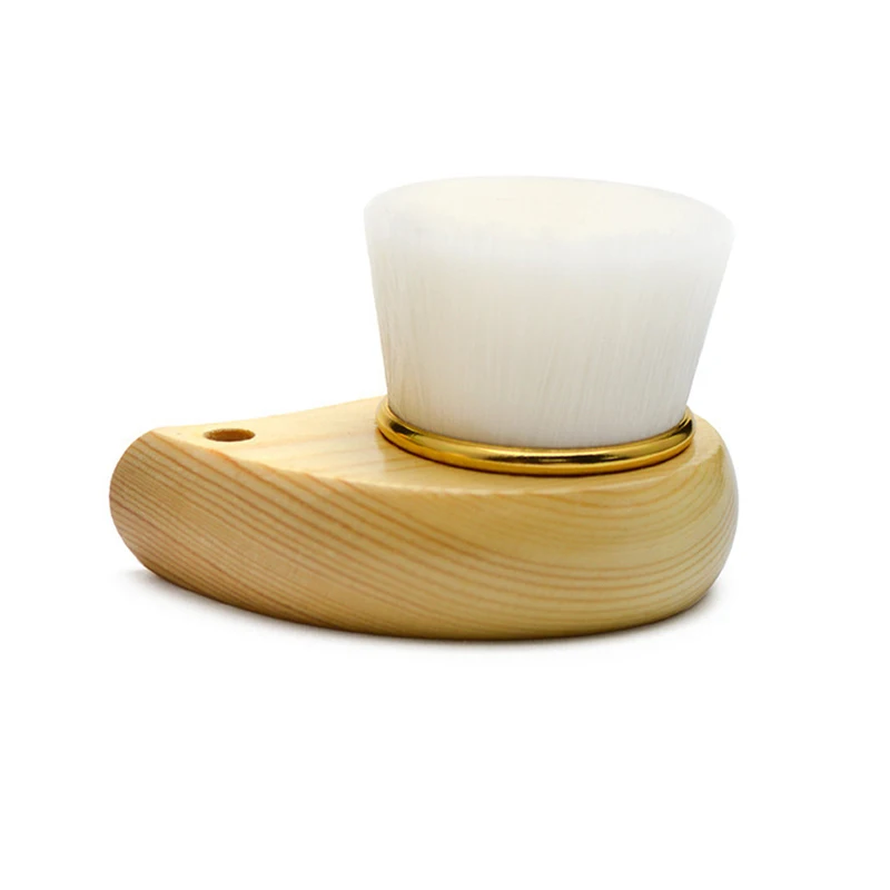 

Massage-type Facial Cleansing Brush with Wooden Handle Remove Blackheads Makeup Remover Clean Beauty Tool