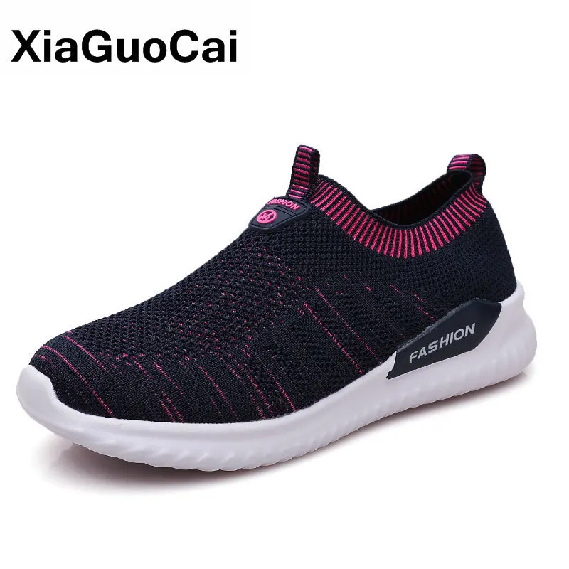 Spring Autumn Women Shoes Casual Breathable Weightlight Shock-absorbing Ladies Sneakers Mesh Wear Resistance Female Footwear