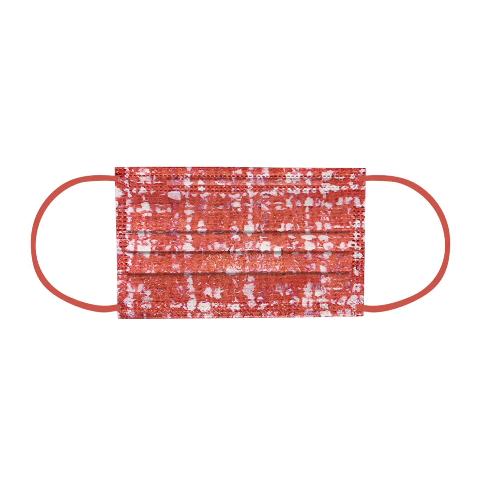 

50pcs Mask Adult's Three-layer Protective Dust-proof Cartoon Print Disposable Mask For Protect Face Against Pollution R1