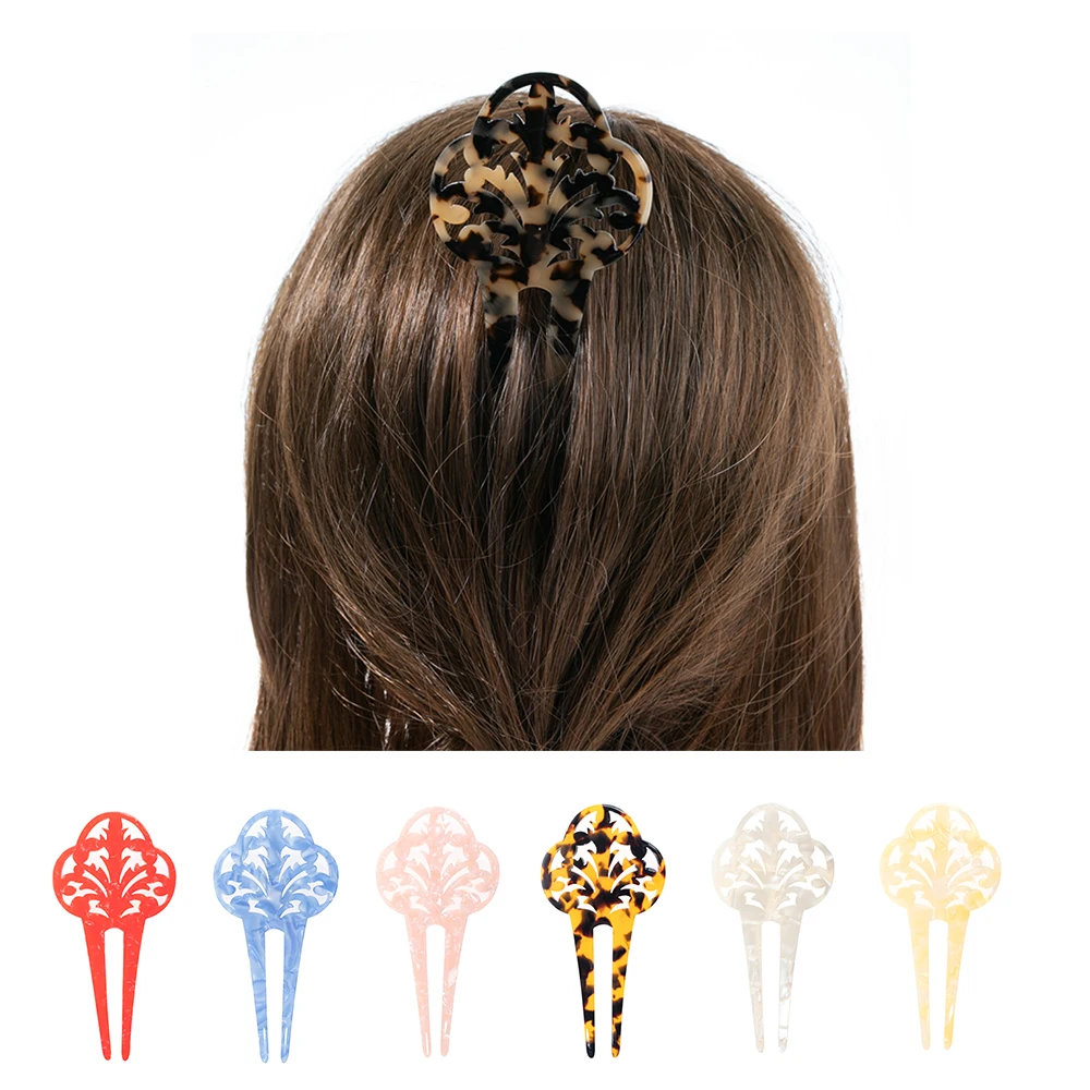 Vintage Hair Combs Women Colorful Acetate Hair Accessories Faux Tortoise shell Hair clips Flamenco dancers Headdresses jewelry