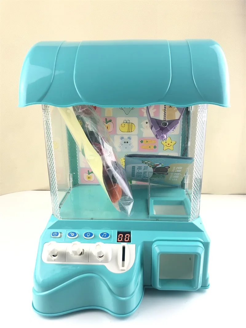 Дети Мини кукла клип слот коготь машина конфеты захват дети Attrape Bonbon Catcher управляемый, автоматический, с помощью монетки Игрушка Дети аркадная машина