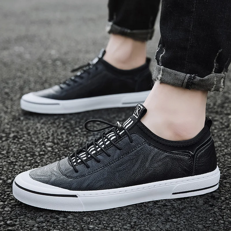 Мужские повседневные деловые лоферы дышащие туфли на плоской подошве