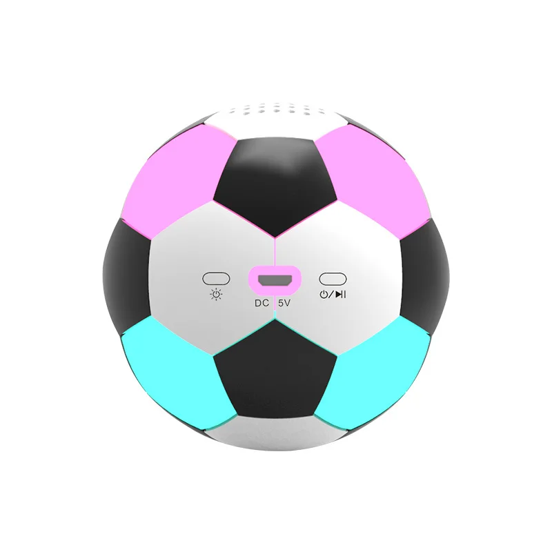 Новинка 2020 цветная Беспроводная Bluetooth Колонка для футбола 3D RGB уличная колонка
