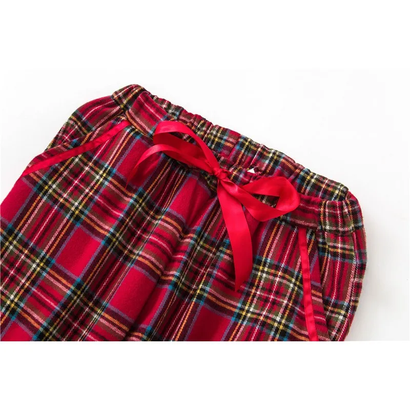 2020 Весна Плюс Размер Домашняя одежда Женская Повседневная Пижама клетчатая