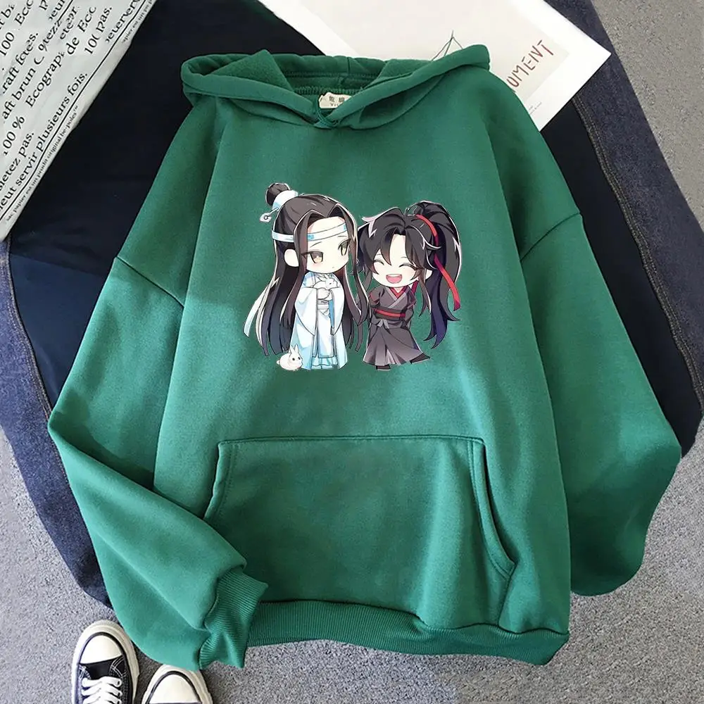 

Осенние толстовки с капюшоном Mo Dao Zu Shi для мужчин и женщин, Мультяшные спортивные костюмы, свитшоты в стиле Харадзюку, уличная одежда в готич...