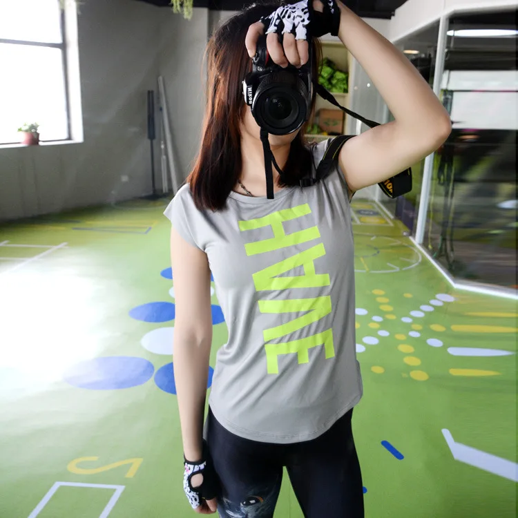 Новинка 2019 быстросохнущая дышащая Спортивная одежда для фитнеса. Футболка без