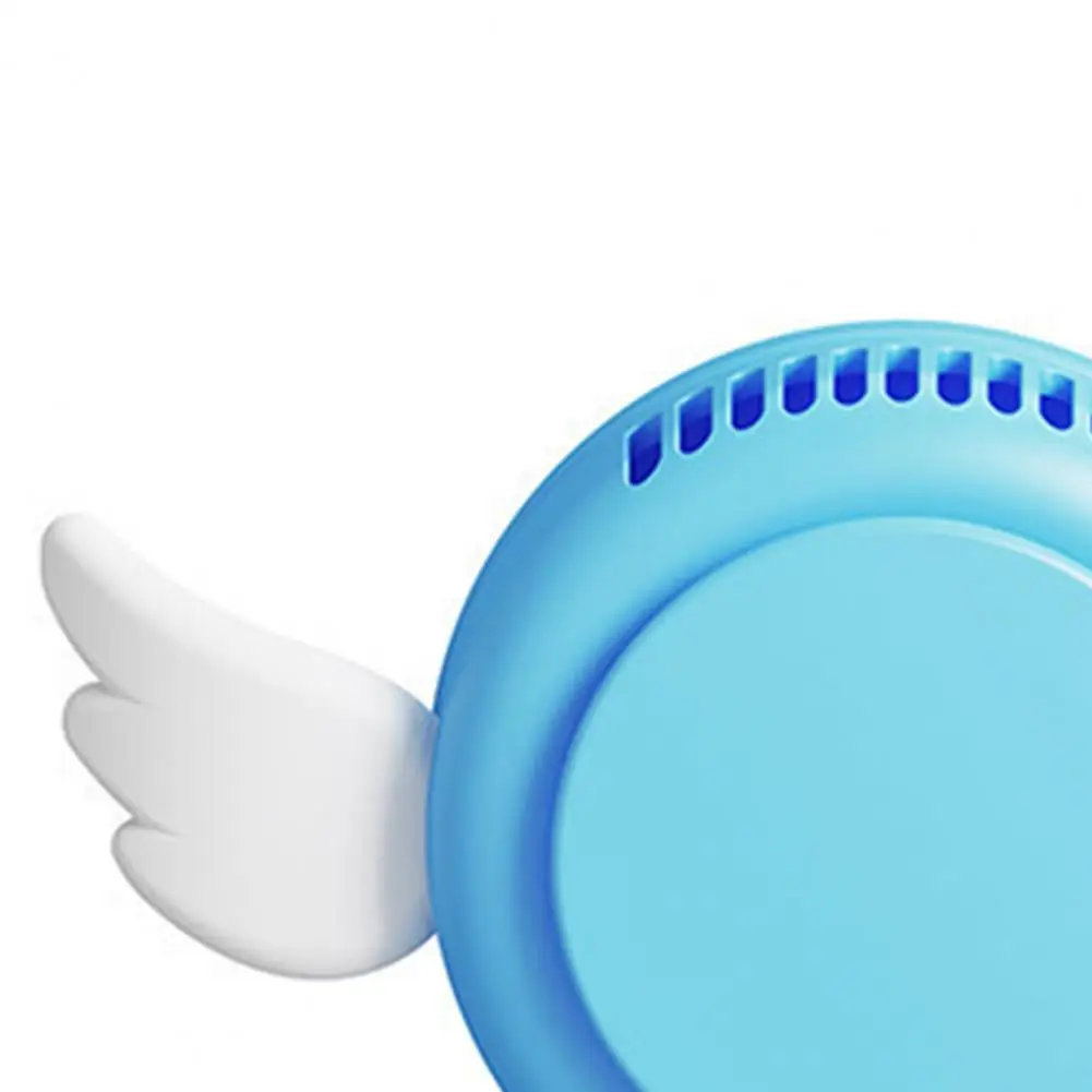 

Mini Rechargeable Little Angel Neck Hanging Fan for Home Neck Hanging Fan
