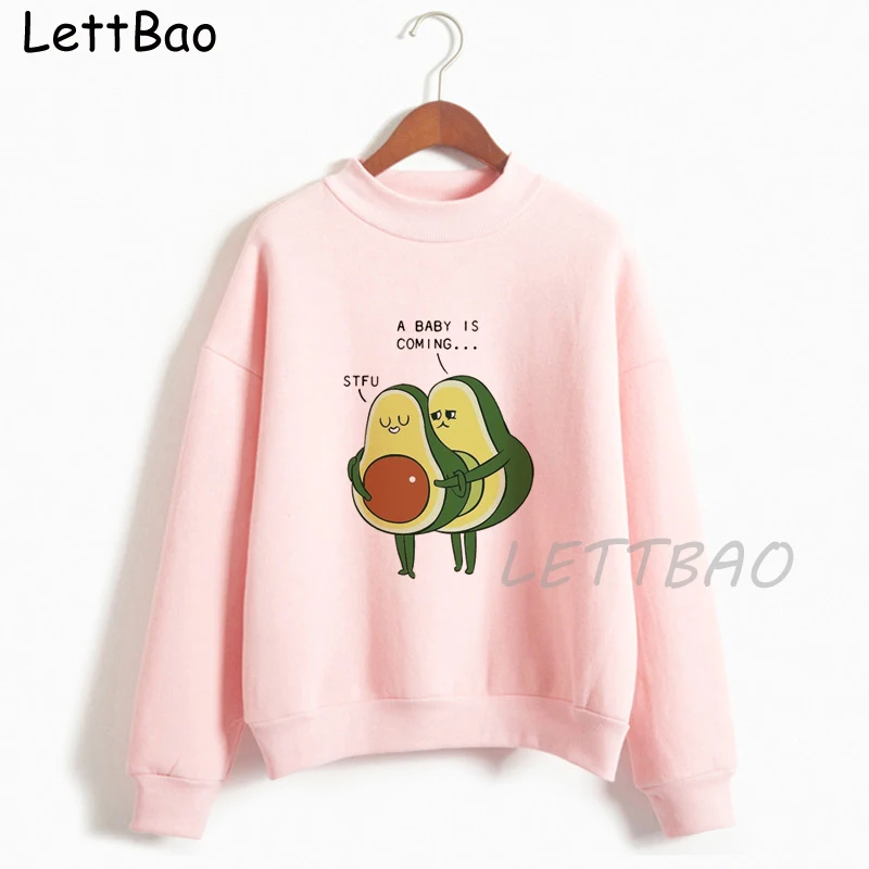

Avocado Hip Hop Hoodie Woman Graphic Loose Streetwear Novelty Cool Hoody Women Funny Autumn Pullovers Homme