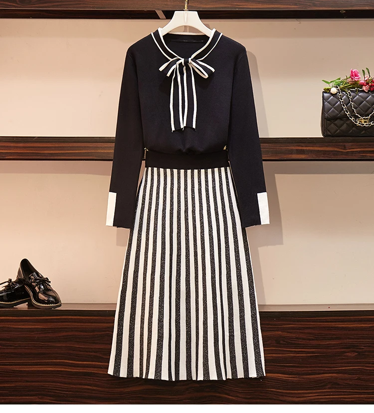 Женский трикотажный комплект из 2 предметов HAMALIEL свободный свитер с длинными