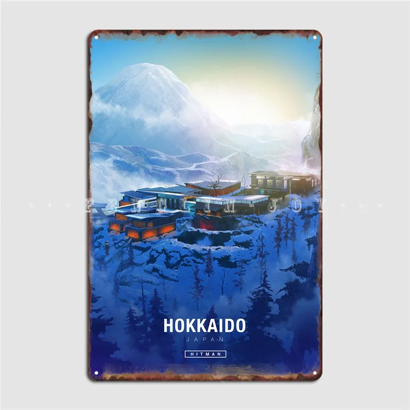 

Hokkaido, металлический дизайнерский Декор, клубный бар, настенная пещера, оловянные плакаты с вывесками