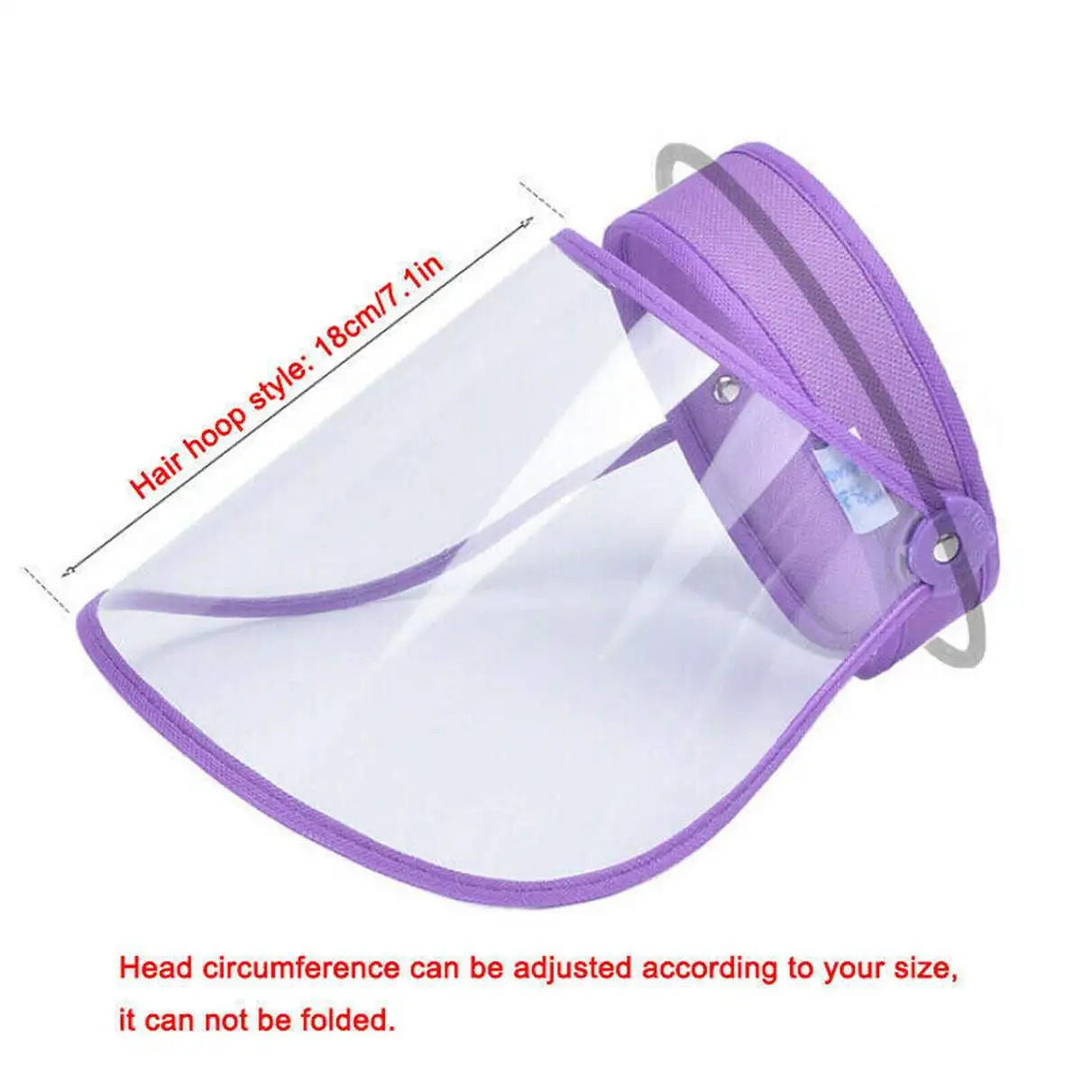 

Full Face Shield Hat Helmet Shield Visor Respirator Safety Protective Clear Flip Up Visor Oil Guards Anti-splash