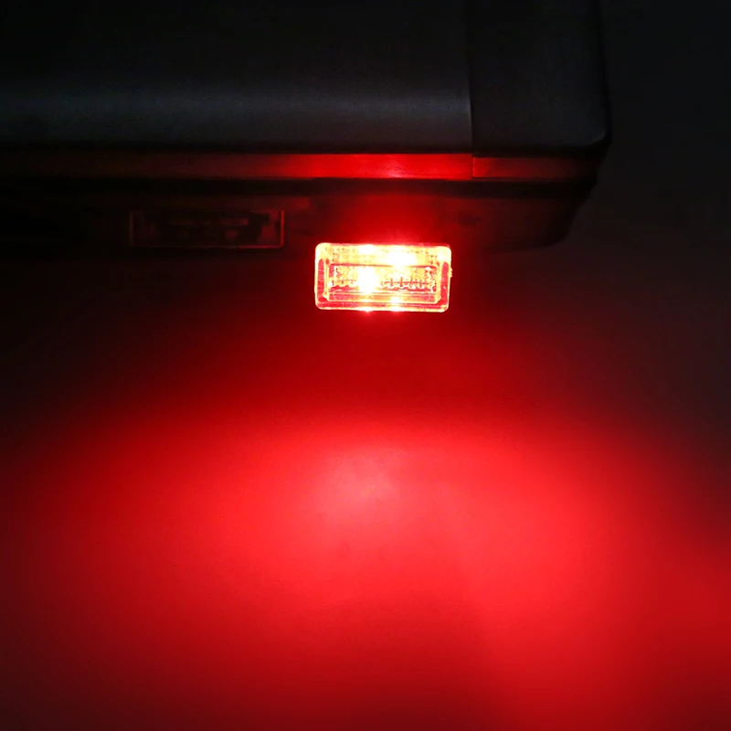 Red Автомобиль Универсальный USB декоративный свет светодиодный свет атмосферный свет прикуриватель декоративное освещение компьютер Зарядка сокровище использование - Испускаемый цвет: Red