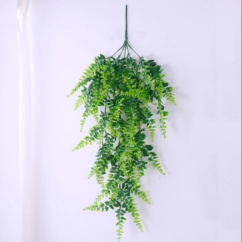 

2pcs Artificial Hanging Vines Ferns Plants Fake Ivy Leaves Garland Vine Wall Indoor Outdoor Gardon Decoration