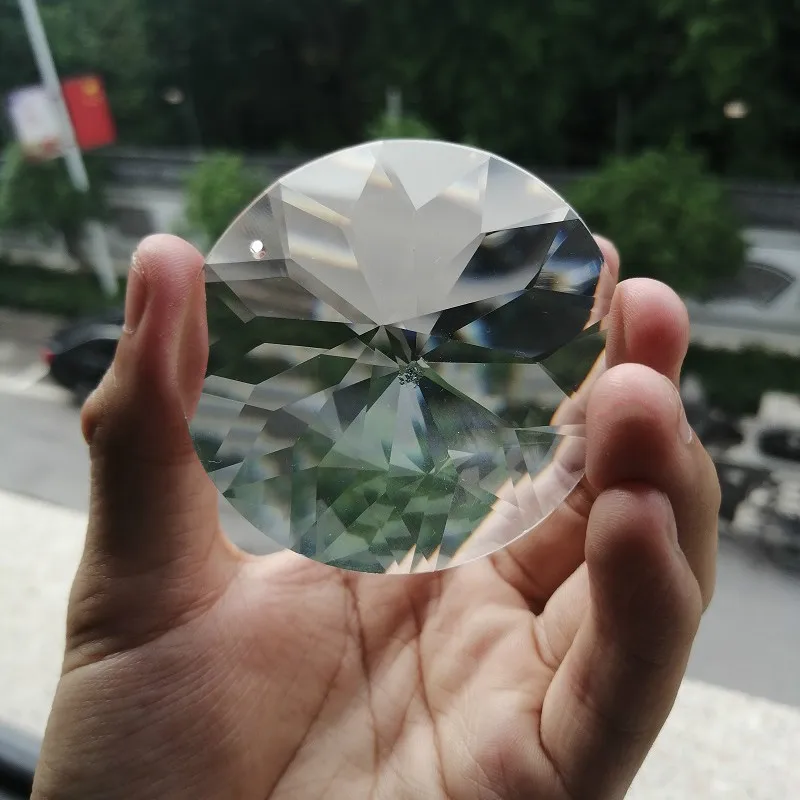 1PC 60MM Round Crystals Pendants Prisms Glass Clear Chandelier Crystal Hanging Ornament Suncatcher DIY Crafts Home Decoration | Лампы и