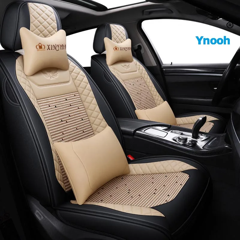 One seat 5 Ynooh чехлы для сидений автомобиля для hyundai getz accent 2008 santa fe tucson elantra creta veloster grand i10 ioniq i10 один автомобильный протектор - Название цвета: One seat 5