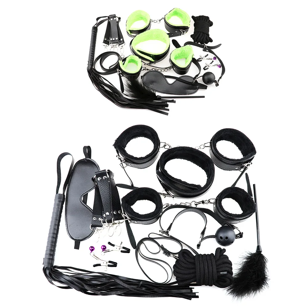 Самая низкая цена кожаный фетиш взрослый SM любовный набор игрушек для пар