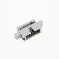 1000 pcs 0 100 2 54mm 10 pin idc type box header male headers 2 rows straight through hole flat cable connector with ears