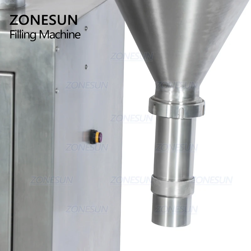 ZONESUN ZS FM2000 Auger стеклянный тальковый флакон вертикальные пластиковые китайские