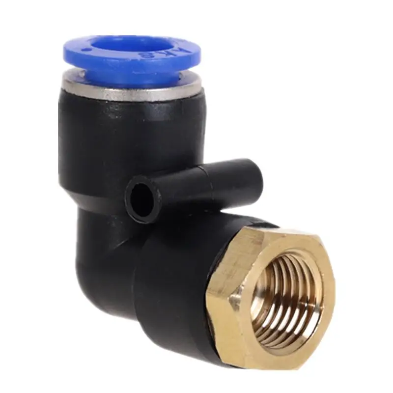 PLF Hose OD 4 6 8 10 12 мм Female Thread M5'' 1/8 'Ƈ/4'' 3/8 'Ƈ/2'' Пневматический Локоть