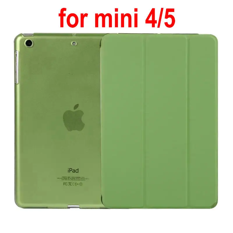 mini 4 5 green Кожаный чехол из искусственной кожи для ipad mini1 2 3 4 5 mini2 mini 3 mini4 mini 5 Магнитный чехол для планшета с функцией пробуждения и сна для mini1/2/3/4/5 - Цвет: mini 4 5 green